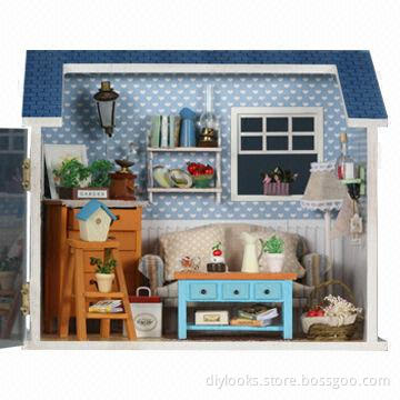 DIY House Model Toy, Creative Gift for Children, OEM Orders Welcomed